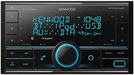 Kenwood DPX395MBT כפול DIN מקלט מדיה דיגיטלית עם Bluetooth | מקלט סטריאו מכונית ללא מכוניות | Alexa מוכן - שחור